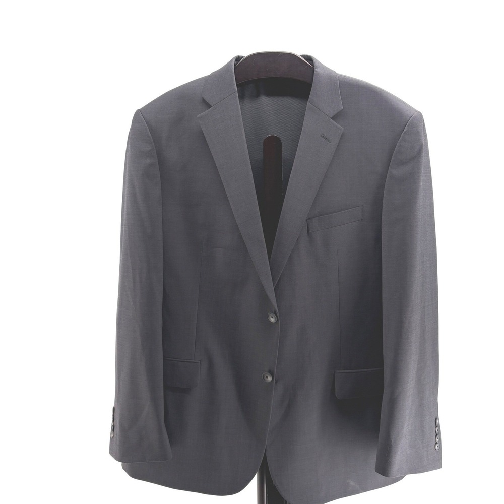 Jos. A. Bank Traveler Tailored Fit Mens Charcoal Gray 2-Button Blazer Jacket 46L